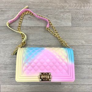 Pastel Quilted Jelly Shoulder Bag